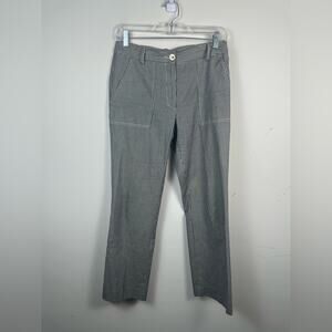 Maje Blue and White Striped Ankle Striped Cotton Pants Size 36 EUC